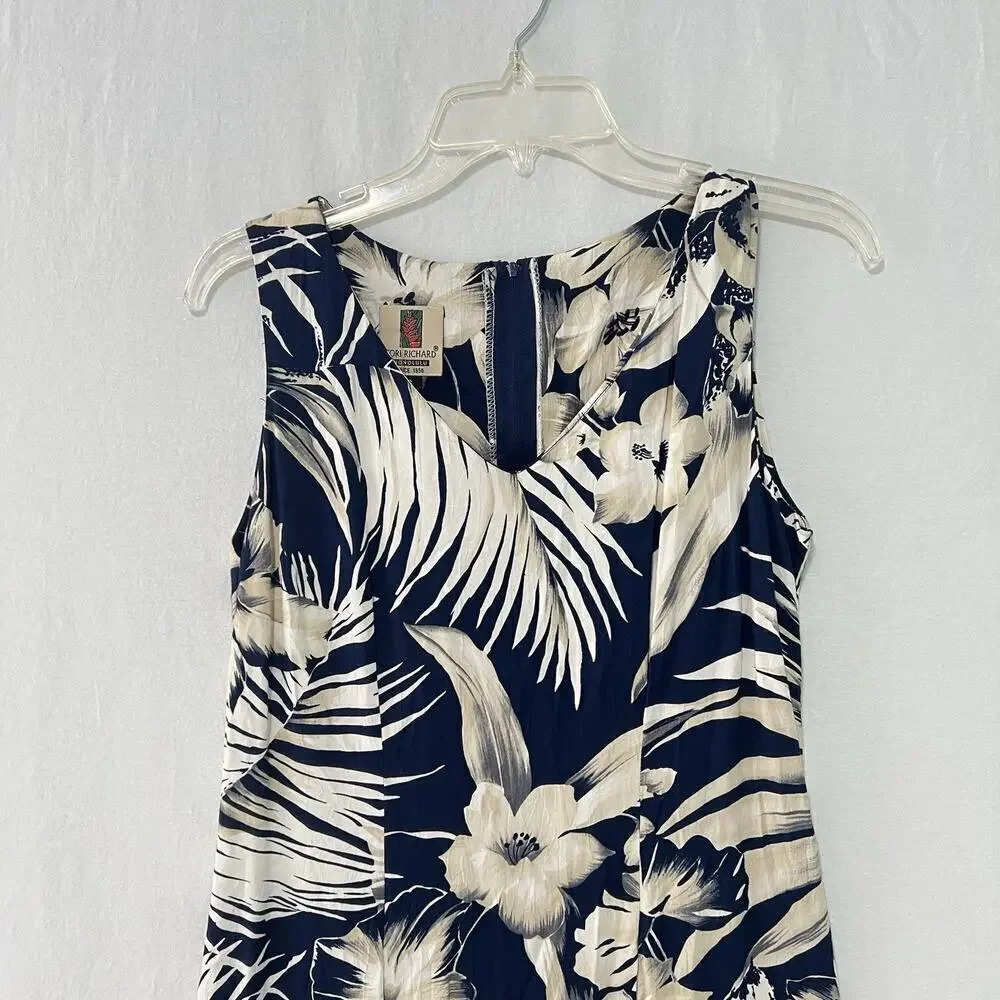 Vintage Tori Richard Honolulu Muumuu Maxi Dress Womens Small Floral Hawaiian - Picture 2 of 11